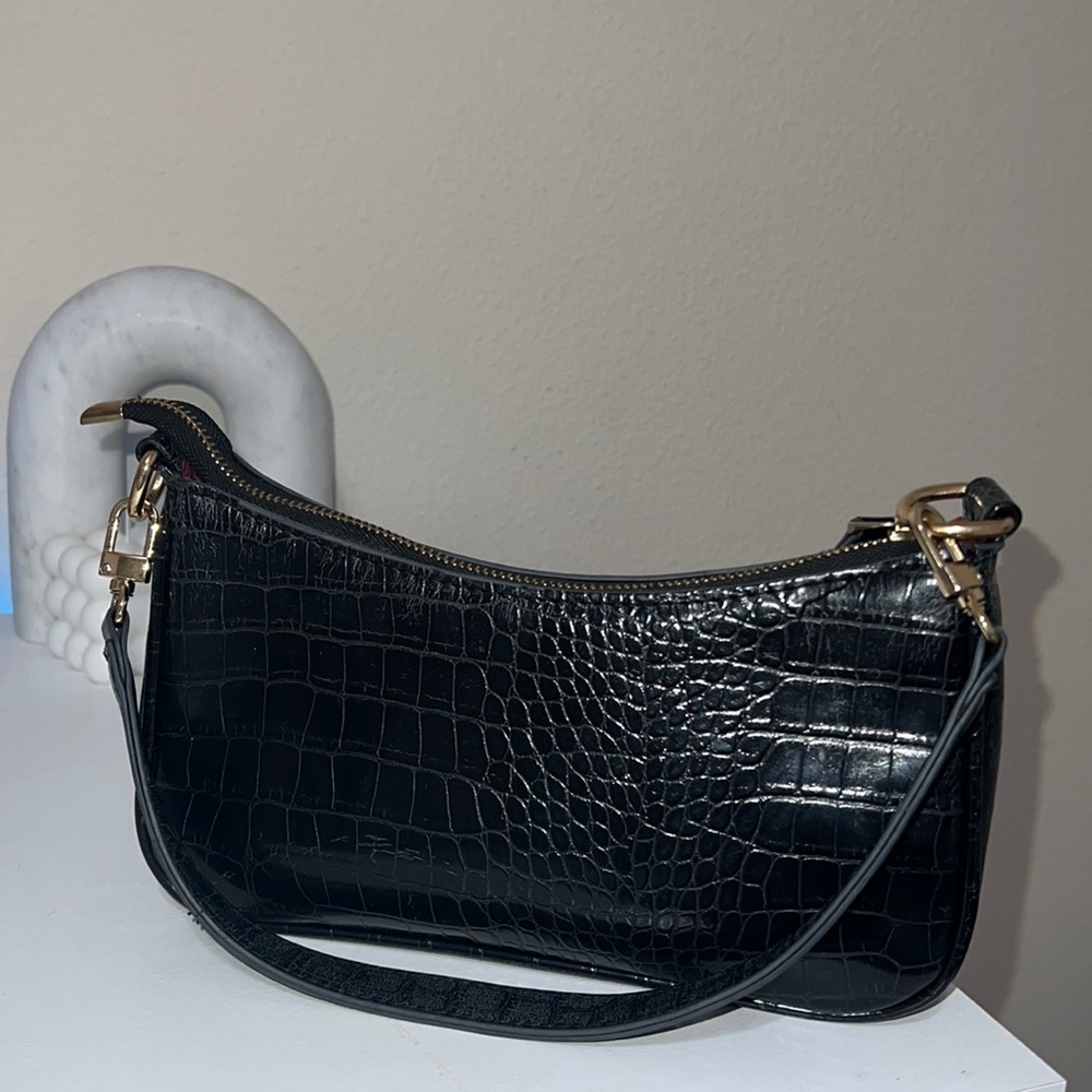 Black snake print purse small